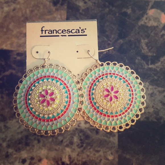 Francesca's Collections Jewelry - 2/$8 Francesca’s Gold Earrings Multicolored